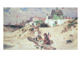 Beach Scene in Ostend
