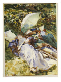 The Green Parasol  C1910