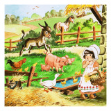 Little Girl at the Farm
