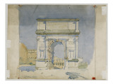 Arch of Titus  Rome  1891