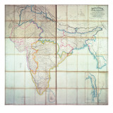 Map of India  1857