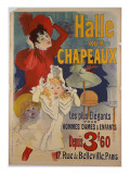Poster Advertising 'Halle Aux Chapeaux'  C1892