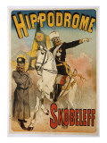 Poster Advertising 'skobeleff' at the Hippodrome  1895