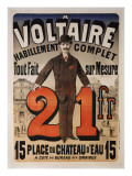 Poster Advertising 'A Voltaire'  C1877