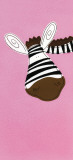 Zebra on Pink