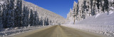 Empty Road Passing Through a Landscape  Hope Princeton Highway  British Columbia  Canada