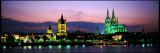 Cityscape at Dusk  Cologne  Germany