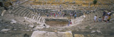 High Angle View of Tourists in an Ancient Building  Ephesus  Turkey