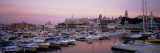 Boats Docked at a Harbor  Old Port  Quebec City  Canada