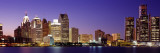 Dusk Detroit  Michigan  USA