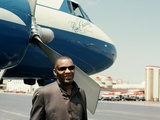 Ray Charles Outside His Private Jet