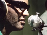 Ray Charles Taping a Coca-Cola Radio Commercial  1967