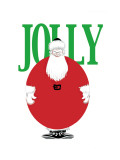 Jolly Christmas Ball-Shaped Santa