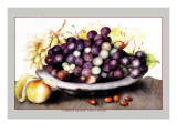 Dish of Grapes and Peaches