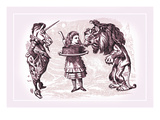 Through the Looking Glass: Alice  Lion  Unicorn and Cake