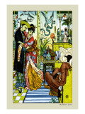 Aladdin Watches as Magician Dies  c1878