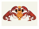 Chef and a Pair of Lobsters