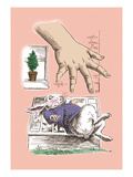 Alice in Wonderland: The White Rabbit and Alice's Big Hand