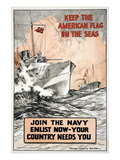 Join the Navy  Keep the American Flag on the Seas  c1917