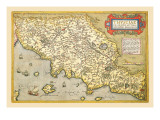 Map of Italian Coast above Rome