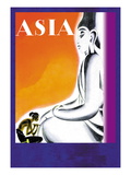Burmese Sculptor at the Knees of Buddha