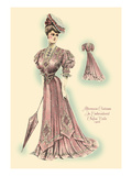 Afternoon Costume in Embroidered Chifon Voile