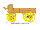 Heary Two-Horse Grain Delivery Wagon