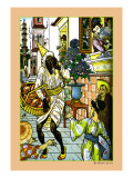 Aladdin and the Magic Lamp Illustration