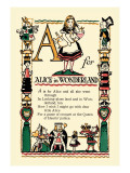 A for Alice in Wonderland