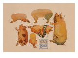 Paper Cutout Pig Dolls