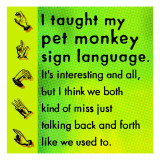 Monkey Sign Language