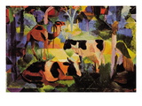 Landscape with Cows and Camels