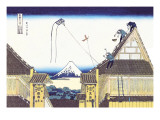 Kite Flying from Rooftop