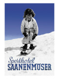 Sporthotel Saanenmoser: Little Girl Skiing