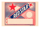 Red Star Broom Label