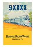 Bullet Train Broom Label