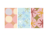 Stars and Circles Triptych