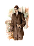 Two-Button Sack  Checking the Mail