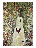 Garden Path with Chickens