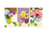 Floral Watercolors Triptych