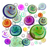 Floating Smiley Faces
