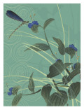 Dragonfly and Blooms