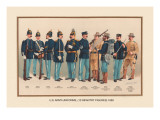 Uniforms of 10 Infantry Figures  1899