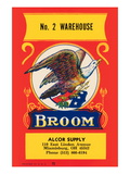 No 2 Warehouse Eagle Broom Label