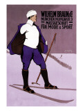 Reflective Skier in Turtleneck