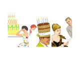 Birthday Celebrations Triptych