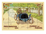Blue Race Car in the Country