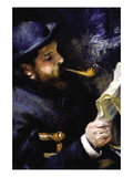 Claude Monet Reading a Newspaper