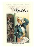 Puck Magazine: A Skeleton of His Own