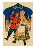 Russian Dancers In a Folk Costume
